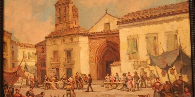 Cuadros de José Palomar en Restaurante Becerrita Sevilla