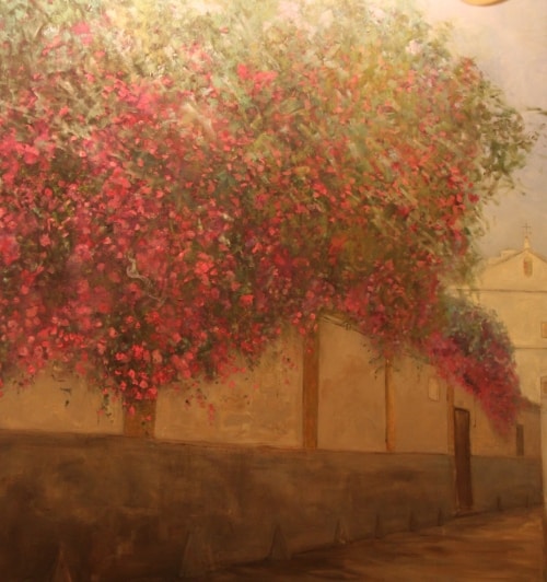 Buganvilla, cuadro del pintor Mundi (Raimundo) Martín Iglesias