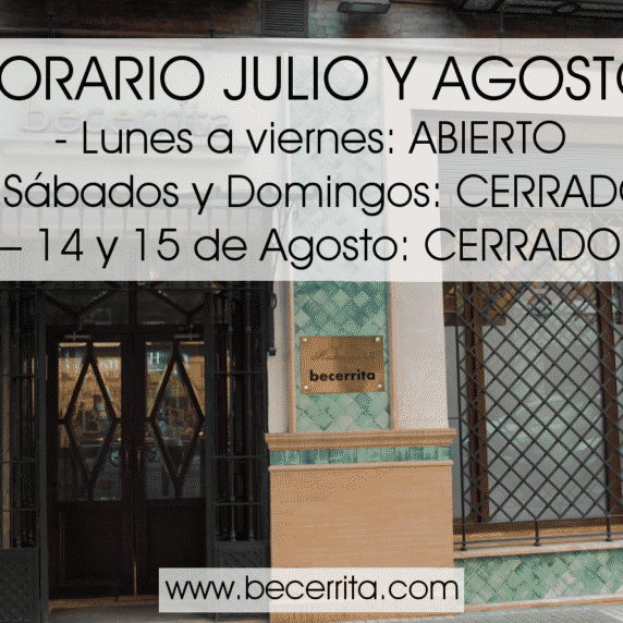 Horario de verano en Restaurante Becerrita, Sevilla 2017