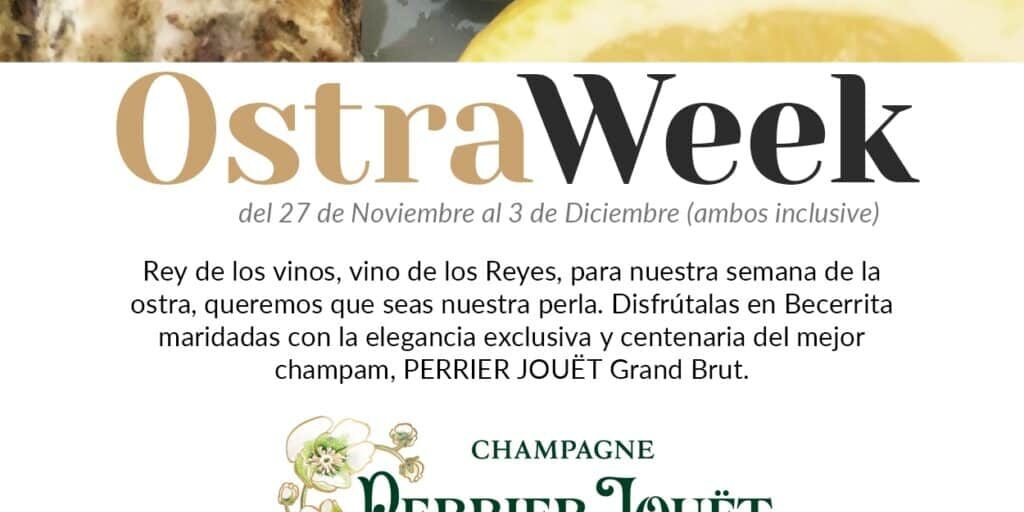 Semana de la Ostra en Restaurante Becerrita. Ostraweek 2017