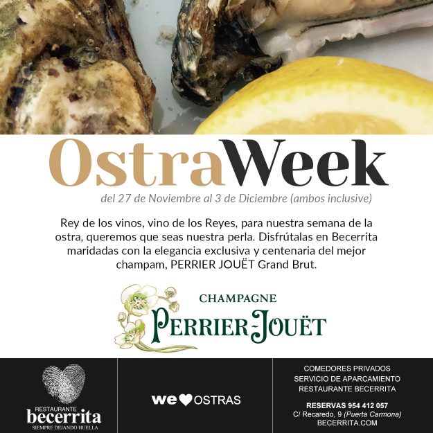 Semana de la Ostra en Restaurante Becerrita. Ostraweek 2017
