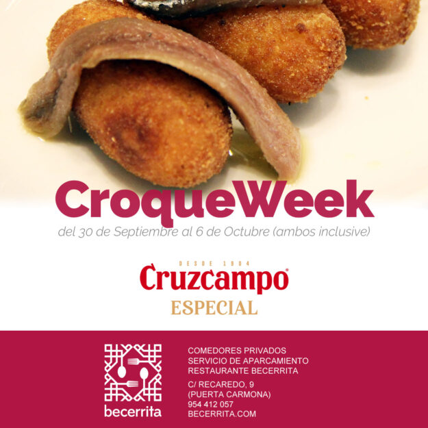 Semana de la Croqueta en Restaurante Becerrita, Sevilla 2019